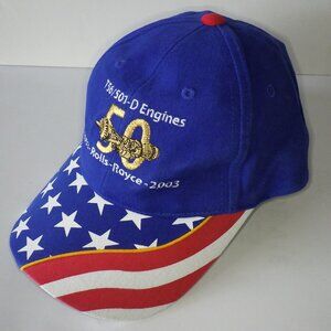 Vintage Rolls Royce Hat Cap Back 50th Anniversary Adjustable Strap Unisex Adult